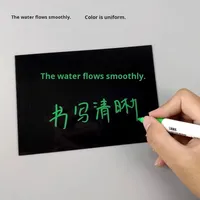 Craie liquide colorée effaçable LED Fluorescent Board Stylo publicitaire sans poussière à base d'eau Petit tableau noir Marqueur pour tableau blanc