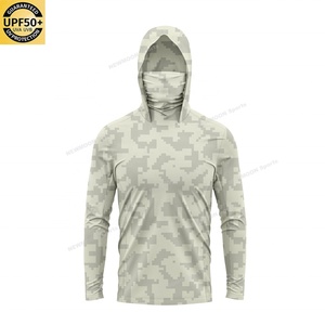 เสื้อตกปลาแขนยาวระบายอากาศได้ดี แห้งเร็ว ป้องกันรังสียูวี UPF 50 ผลิตจากโพลีเอสเตอร์ทนทาน พร้อมโลโก้สั่งทำพิเศษ สำหรับผู้ชาย - Product Image 3