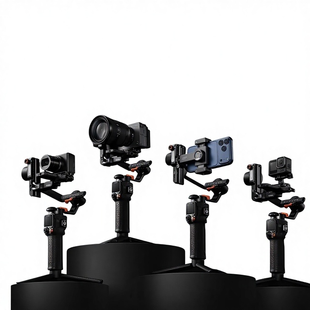 NEW MT3/MT3 Pro AI Camera Gimbal Stabilizer AI Target Tracking 2.5KG Payload Touch Screen DSLM/Phone/Action Camera