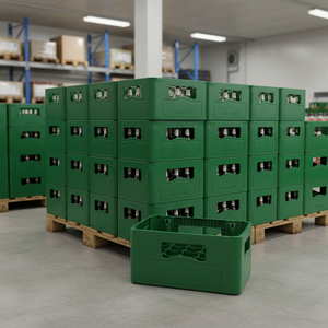 Etap KS 200B Heavy Duty Plastic Beverage <b>Crate</b> 24 Bottles Stackable Beer Box Made in Turkey - Product Image 3