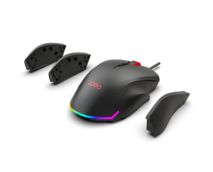 <span class=keywords><strong>Souris</strong></span> de jeu filaire USB professionnelle Zaidtek avec capteur PixArt 3311 dernière génération, 12000 DPI, rétroéclairage RVB, macros et touches latérales interchangeables - Product Image 4