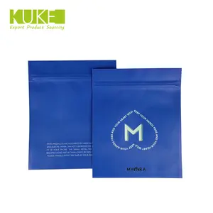 Digital printing 3 side seal bag kraft paper bags with logo for powder tea sample packing small paper sachet