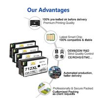 Cartucho de tinta para impresora de inyección de tinta, cartucho de tinta para impresora HP DesignJet T630 T250 T230 T210 712 remanufacturado 712XL