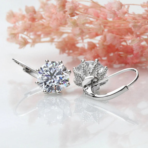 Orecchini Pendenti con Zirconi, Eleganti Orecchini da Sposa di Lusso Leggero per Donne - Product Image 2