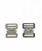 Boucle latérale en alliage de zinc moulé sous pression, robuste, mate, antidérapante, à dents, pour sacs et vêtements d'extérieur – Vente en gros