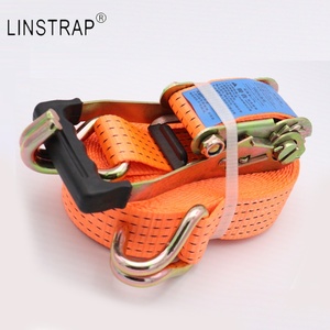 Tali Pengikat Ratchet Liniu 2 Inci dengan Pegangan Karet untuk Pengikat Muatan Sepeda Motor - Product Image 4