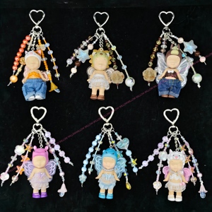 New sonny angel Beaded mobile phone lanyard custom metal keychain sonny angel clothes Custom Pants hand knit set wholesale - Product Image 5