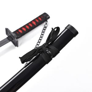 45cm japanische Anime Bleach Edelstahl Klinge Katana Schwert Spielzeug Ichigo Kurosaki Tensa Zange tsu Echtes Schwert Metall - Product Image 5