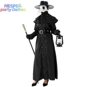 Disfraz de Doctor de la Peste Estilo Punk para Adultos HESPER, con Traje de Asesino y Pico, para Halloween y Cosplay, Incluye Chaleco, Vestido y Pantalones - Product Image 1
