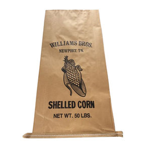 Túi giấy màu nâu với in logo tùy chỉnh 10 kg 25kg Túi giấy Kraft khối đáy khâu đáy khoai tây bao giấy - Product Image 1