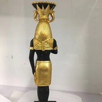 Figurine en résine Sculpture ancienne -- Statue en résine égyptienne vintage Néfertiti Statue de tête de reine égyptienne --