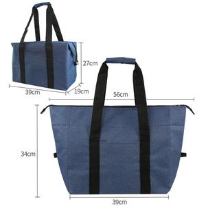 Navy L Custom 30L pieghevole di lusso borsa termica impermeabile per Picnic borsa di stoccaggio con alta capacità per il lavoro o la conservazione degli alimenti - Product Image 5