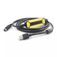 Cable de programación PLC para Mitsubishi MELSEC FX, cable de programación de PLC usado en la parte de abajo