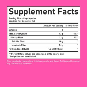 Cápsulas de Psyllium Husk que Promueven la Salud Digestiva, Hipromelosa, Control del Apetito, Regularidad Intestinal, Cápsulas Vegetales de Psyllium Husk - Product Image 2