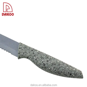 Hoja <span class=keywords><strong>de</strong></span> revestimiento antiadherente Cuchillo <span class=keywords><strong>de</strong></span> arco <span class=keywords><strong>de</strong></span> pan <span class=keywords><strong>de</strong></span> 8 pulgadas con mango pintado con patrón - Product Image 5