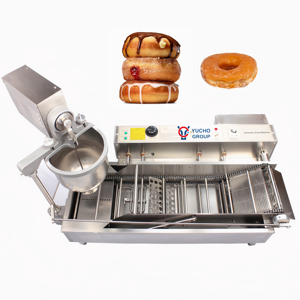 Chất lượng cao 110V 220V T-100 tăng gấp đôi hàng đầy đủ tự động Doughnut máy sản xuất tự động <span class=keywords><strong>Donut</strong></span> Nồi chiên cho mini và lớn bánh rán - Product Image 2
