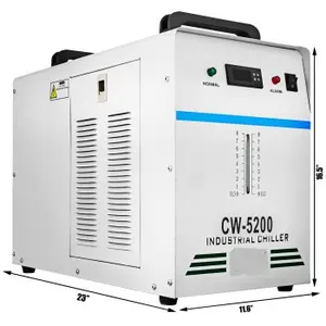 Enfriador de agua industrial refrigerado por aire, para máquina de grabado y corte láser, Cw 5200