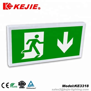2019 Kejie TUV doble lado final led montado de <span class=keywords><strong>señal</strong></span> de <span class=keywords><strong>salida</strong></span> de luz de <span class=keywords><strong>emergencia</strong></span> - Product Image 2