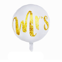 18 pouces coeur imprimé je t'aime Ballons en aluminium Décorations de fête de mariage Ballon Globos Valentines