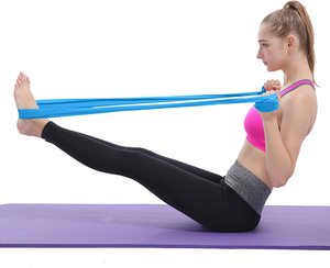 TPE căng ban nhạc tập luyện sức đề kháng tập thể dục tập thể dục ban nhạc cao su Yoga đàn hồi phẳng kháng ban nhạc - Product Image 3
