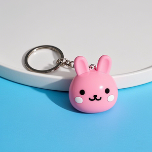 Vente en gros de porte-clés mignons en PVC porte-clés en plastique de dessin animé porte-clés en forme de lapin porte-clés de luxe - Product Image 2
