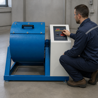 Machine d'essai d'abrasion de Los Angeles pour les agrégats, la pierre, la roche, norme ASTM, équipement d'essai de résistance à l'usure numérique de laboratoire