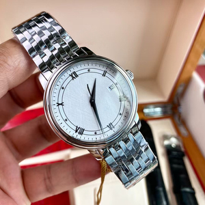 Reloj de Pulsera de Negocios para Caballero, Mecánico Automático, con Esfera de Seda Blanca de Primera Calidad, Correa de Acero 316L, Fecha, Números Romanos, Pulido - Product Image 2