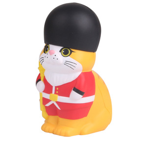 ของเล่นบีบลดความเครียดรูปทหารแมวการ์ตูน ทำจากโฟม PU สำหรับตกแต่ง - Product Image 4