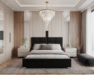 <span class=keywords><strong>Letto</strong></span> Contenitore Stockholm Design Moderno/Italiano, Struttura in Legno Massello, Regolabile, Multifunzionale, Arredamento di Lusso con Contenitore - Product Image 2