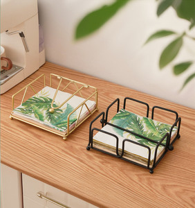 Suporte de Guardanapo de Design Europeu para Restaurantes Ocidentais, Hotéis, Cafés, Mesas, Portátil, Multiuso, Durável, em Ferro para Casa e Escritório - Product Image 5