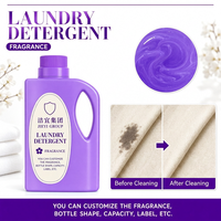 Lessive en poudre, liquide et capsules de lessive OEM en vrac, parfum lavande violette, produits de nettoyage