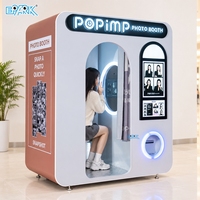 Machine de photomaton interactive à monnayeur, kiosque photo commercial en libre-service pour centre commercial