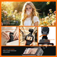 Nouvelle caméra de vlogging 4K 270 °   Caméra d'action à vision large, caméscope portable, caméra vidéo pour TikTok Vlog
