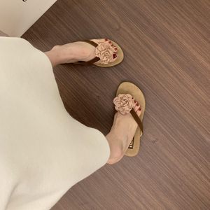 Stunning French Style Women's Summer Sexy Style 2026 New Arrival Chunky Heeled Flat Sandals Floral Comfort - Product Image 6