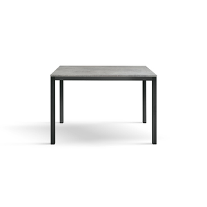 Mesa Consola Marcello con Superficie de Melamina Gris Cemento y Base de Metal para Uso en Interiores - Product Image 1