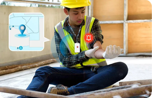 Từ có thể sạc lại Silm huy hiệu Thẻ Thiết kế theo dõi tag SOS nút lorawan GPS Tracker IP67 nhà sản xuất cho thợ mỏ an toàn - Product Image 4
