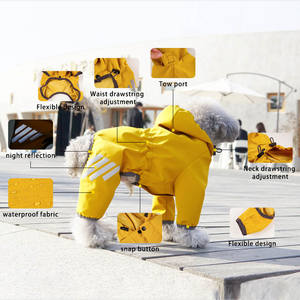 पालतू आपूर्तिकर्ताओं कुत्ते निविड़ अंधकार कपड़े पालतू यात्रा परिधान कोरियाई पालतू बिल्ली कपड़े कुत्ते चिंतनशील बारिश कोट - Product Image 6