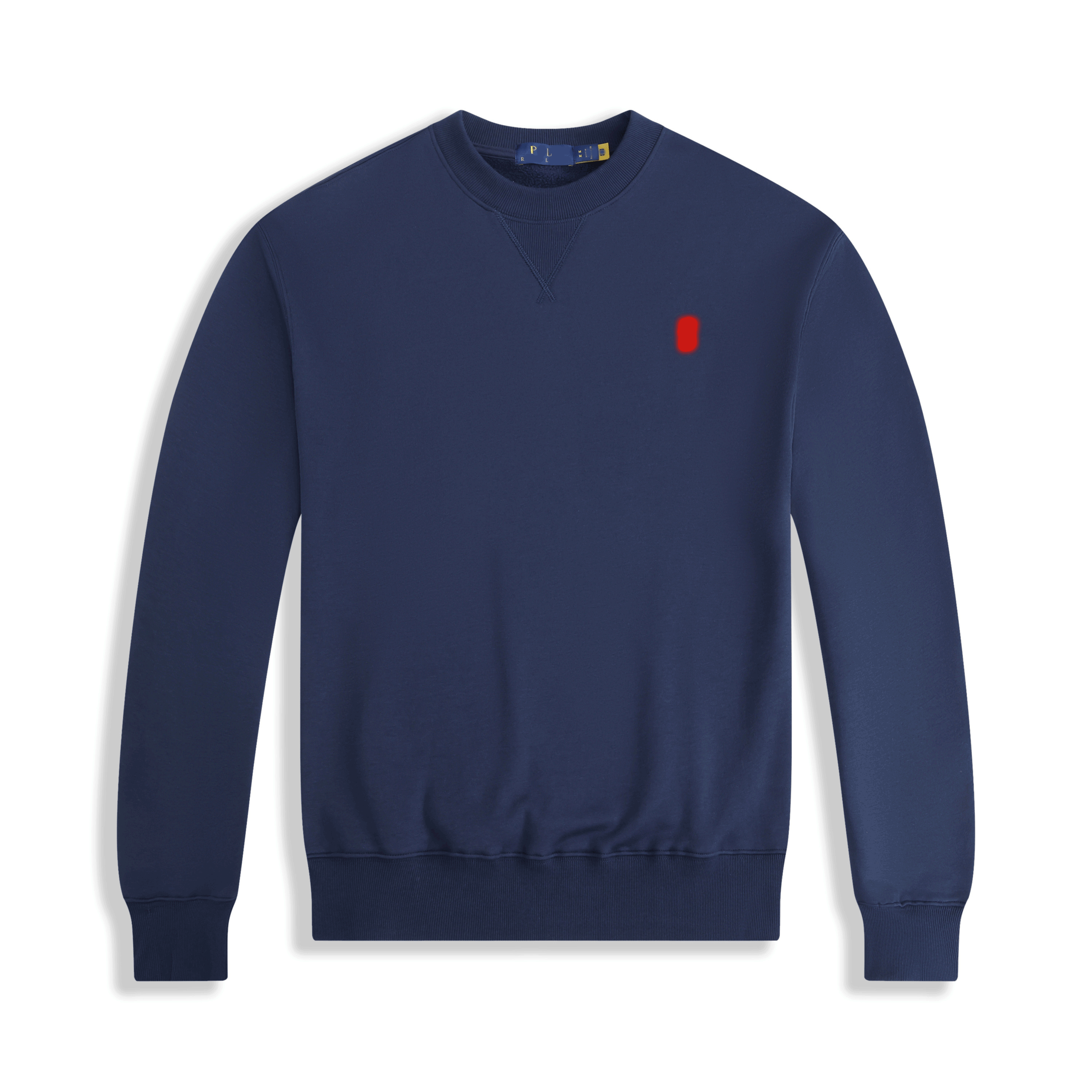 Azul marino con logo RL rojo
