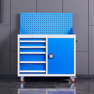 Armoire à outils en acier laminé à froid robuste et complète, capacité <span class=keywords><strong>de</strong></span> charge <span class=keywords><strong>de</strong></span> 150 kg, tiroirs verrouillables pour les mécaniciens <span class=keywords><strong>de</strong></span> garage - Product Image 3