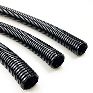 Bán buôn Bền PVC PE chất liệu đơn tường sóng Ống linh hoạt thợ điện cách nhiệt tay áo dây bảo vệ ống - Product Image 1