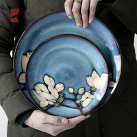 Assiettes en porcelaine classiques faites à la main, directement de l'usine, motif de style coréen, ensembles de vaisselle