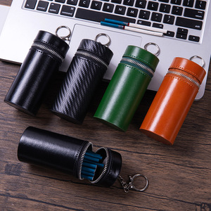 Étui à cigarettes en cuir PU Portable avec porte-clés Design de <span class=keywords><strong>luxe</strong></span> Slim 40 PCS Smokey Accessoire Boîte de rangement de voyage pour les femmes - Product Image 3