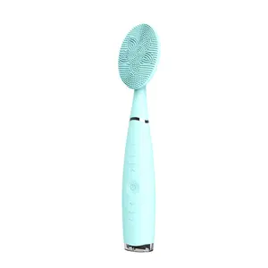 Rechargeable and Waterproof Beauty Equipment Deep Face Cleaning Personal Care Electric Sonic Silicone Facial Cleansing Brush