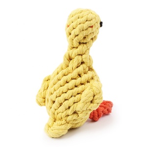 Alta Qualidade Algodã<span class=keywords><strong>o</strong></span> Corda Mastigar Mordida Resistente Dentes Limpeza Outros Pet <span class=keywords><strong>Dog</strong></span> Toy Duck - Product Image 4
