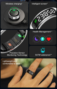 Anillo Inteligente de Salud VR11, Resistente al Agua 5ATM, Controlado por Aplicación, Monitor de Frecuencia Cardíaca, Rastreador de Actividad Física y <span class=keywords><strong>Sueño</strong></span> para Hombres y Mujeres - Product Image 2