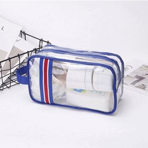Échantillon Gratuit 2023 – Trousse de Maquillage Transparente pour Femme, Sacs de Voyage pour Articles de Toilette, Sac Cosmétique Transparent BSCI pour Fille - Product Image 4