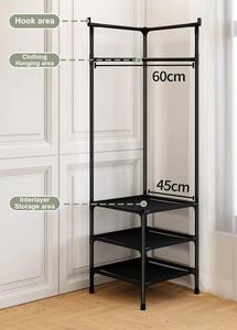 Perchero de esquina para dormitorio, estante colgante para armario, estantes de Metal para ropa, colgador de ropa multifunción para suelo, estante de almacenamiento - Product Image 4