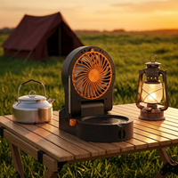 Ventilateur de bureau portable haute vitesse pour le camping avec chargement USB, 10 000 mAh