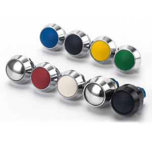 Không thấm nước mini <span class=keywords><strong>push</strong></span> <span class=keywords><strong>button</strong></span> chuyển đổi nhiều màu 12mm gắn lỗ IP65 đánh giá Brass cho các thiết bị gia dụng - Product Image 2