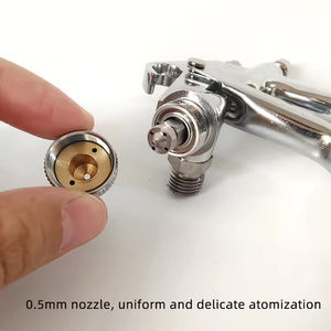 Pistola pulverizadora de pintura de pequeño calibre <span class=keywords><strong>V3</strong></span> Pistola pulverizadora neumática Artes y manualidades Pulverización 0,5/0,8 Calibre Interior automotriz - Product Image 6